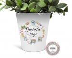 zauberhafter Blumentopf oder Becher, Tasche... Gartenfee Floristen Geschenk, Abschied, Gärtner, Hobbygärtner, Mitbringsel....von Lüttentüddel®